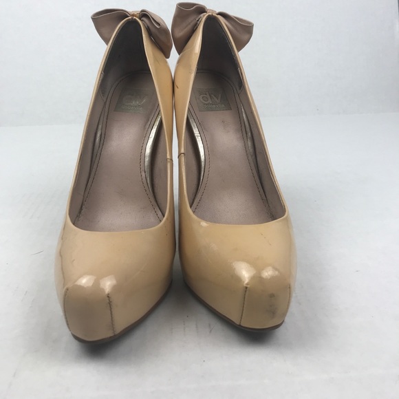 Dolce Vita Sky High Nude Bow Heel Stilettos - Picture 4 of 12